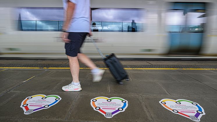 Platform prose unveiled at train stations to inspire passengers ahead of Brighton Pride
