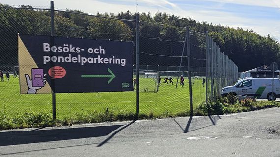 Aimo Parks anläggning Bäckravinsgatan som har besöks- och pendelparkering