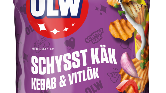 Chips eller kebab till fredagsmyset? Nu behöver du inte välja! Nu lanseras OLW Schysst Käk kebab & vitlök 