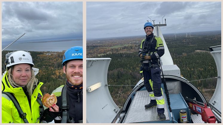 Med kontoret på hög höjd