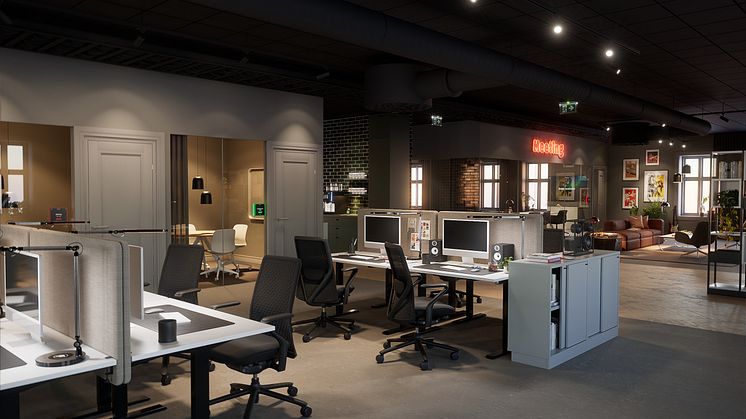 DPJ Workspace analysiert Büroumgebungen und hilft bei der Einrichtung im Einklang mit dem Markenbild.