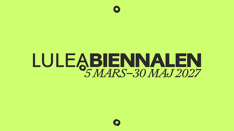 Grafik för Luleåbiennalen 2027.