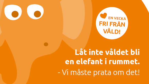 En vecka fri från våld: Denna vecka pratar vi om våld i nära relationer, extra mycket.