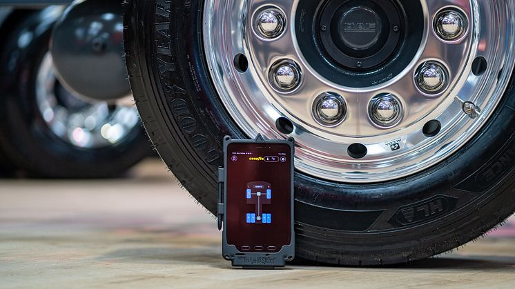 Goodyear DriverHub-appen er nu tilgængelig i PACCAR Connect til DAF-lastbiler