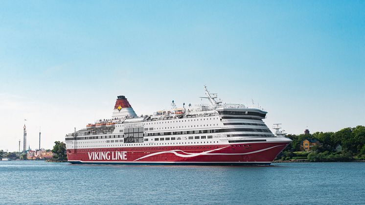 Viking Cinderella beger sig mot Helsingfors. Foto: Oliver Granö