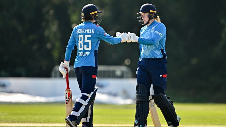 Paige Scholfield and Hollie Armitage are both named in all three squads. Pic: ECB/ECB via Getty Images