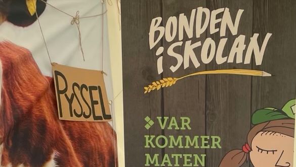 Klass 3B från Högalundsskolan, Säffle, får ta emot pris på Säters gård 