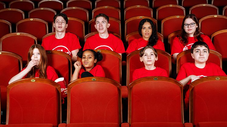 FR.V Dennis Boric 17 år, Wilmer Holgersson 16 år, Omana Lundqvist Simbizi 18 år, Elsa Tamm 15 år, Maya Gardell 10 år, Sophia-Noelle Orianwo 9 år, Wilson Feldt 11 år, Anton Nikq 13 år. (Frånvarande: Elijah Tran 12 år) Foto: Thomas Persson 