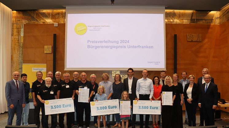 Auszeichnung für wegweisende Energieprojekte: Bürgerenergiepreis Unterfranken verliehen