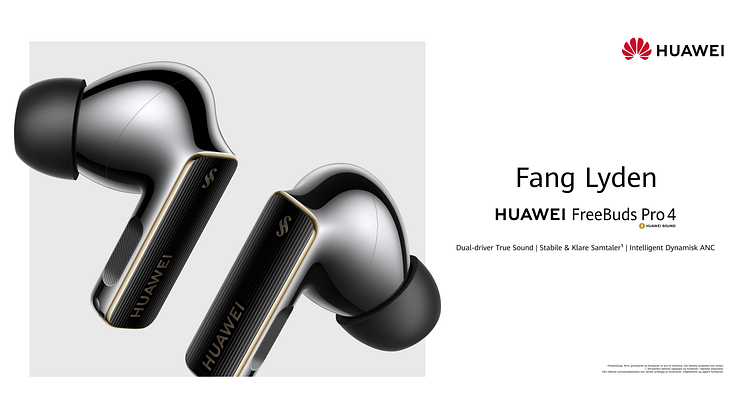 Tydeligere samtaler og forbedret lyd: HUAWEI FreeBuds Pro 4 setter nye standarder for lydkvalitet