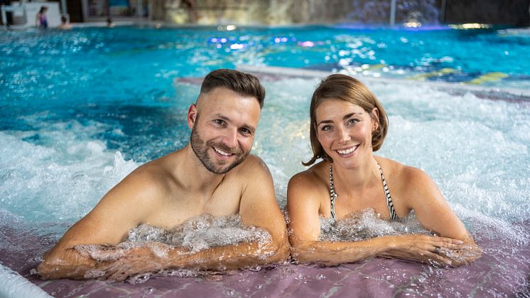 Herzlich Willkommen zur Festwoche „25 Jahre Silber-Therme Warmbad“ (Foto: TVE/Dirk Rückschloß)