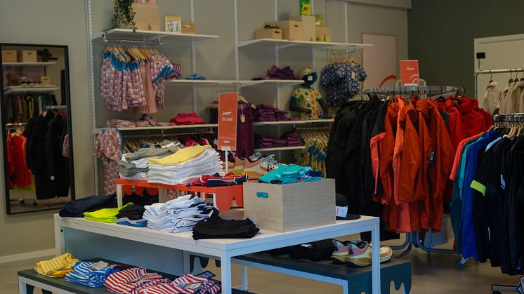 Butik med Elfa-inredning