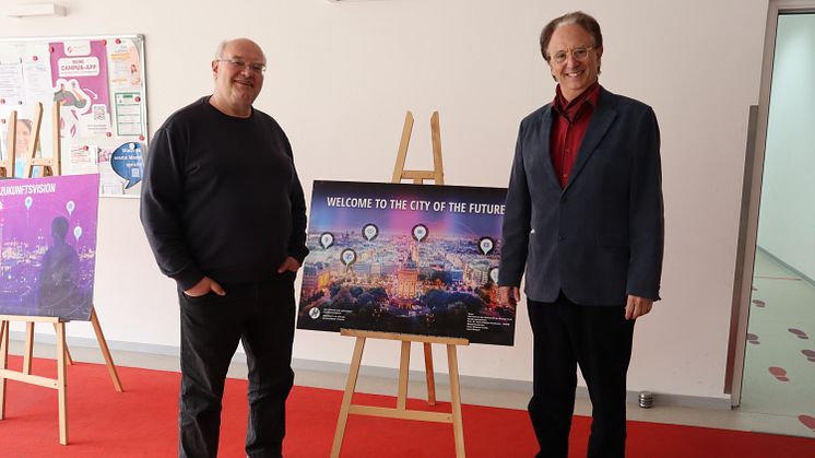 Prof. Dr. Matthias Rädle (TH Mannheim) und Prof. Dr. Hans Rüdiger Kaufmann (HdWM)