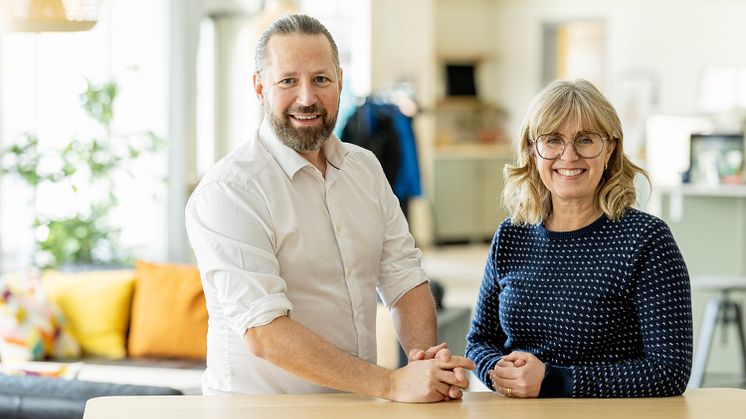 Mimers stadsdelsutvecklare Åke Larsson och Katarina Bilberg.
