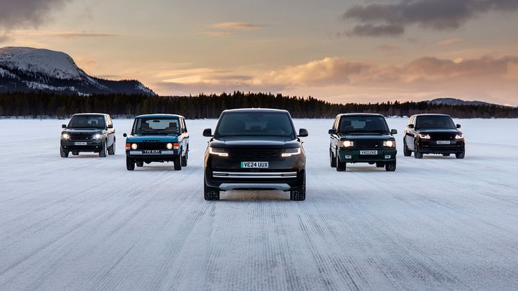 IMPONERAR PÅ ISEN: RANGE ROVERS ELDRIVNA PROTOTYPER BEVISAR SIN KAPACITET I SÄSONGENS VINTERTESTER
