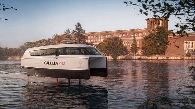 Die Spree: Der grüne Verkehrsweg in Berlin mit der fliegenden elektrischen Fähre Candela P-12