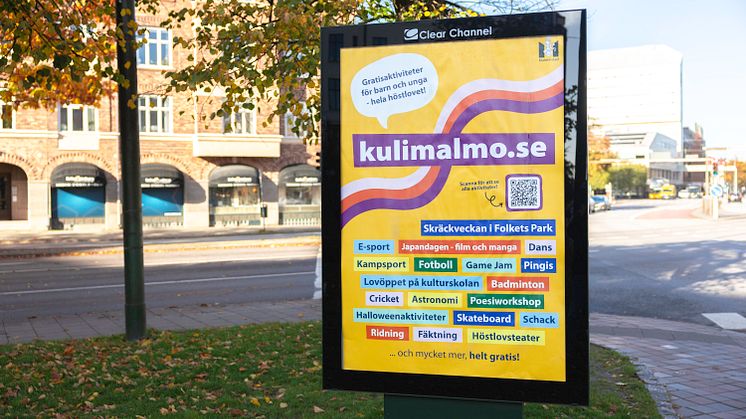 Ett höstlov fullspäckat av aktiviteter för barn och unga i Malmö
