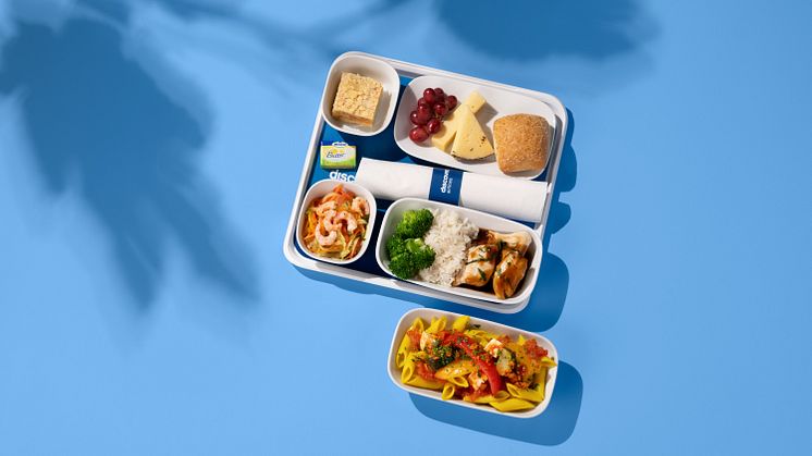 Discover Airlines Premium Eco Hot Meal