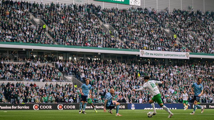 Tre är först i Sverige med millimetervågs-5G på 3Arena. Foto: Simon Hastegård/Bildbyrån