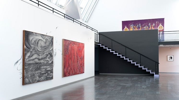 Installaionsvy från utställningen Nära det vilda hjärtat. Foto: OMN/Lunds konsthall