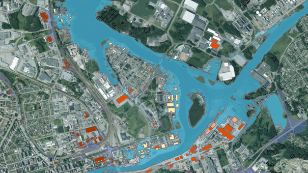Identifiera och analysera klimatrelaterade risker med geodata