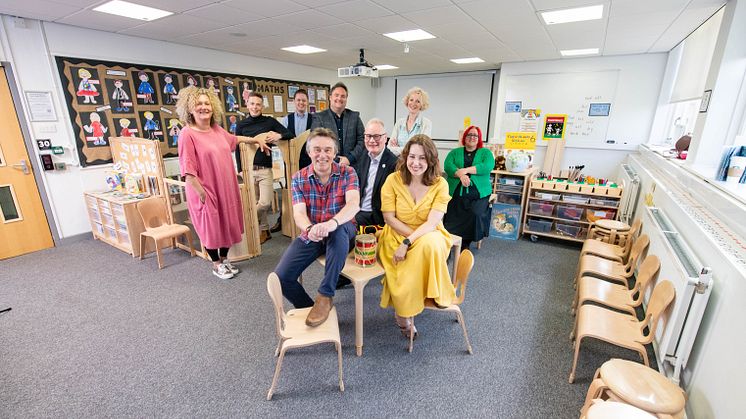 L-R: Sophie Meller, Carl Luke, William Gray, David Nichol, Chris Counihan, Graham Wynn, Jane Davies, Kirstin Mulholland and Helen Woodley. Arlene Anderson and Sue Taylor were also part of the team but are not pictured.