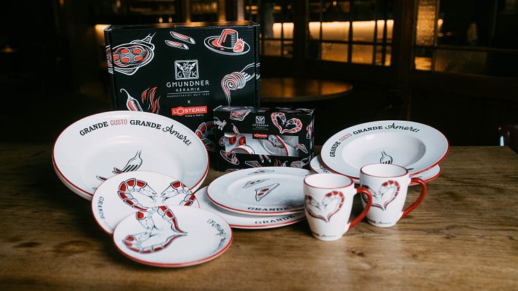 Gemeinsam mit Gmundner Keramik bringt L’Osteria ihre erste Tableware-Kollektion auf den Markt