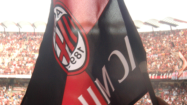 Bild från San Siro, Milano, och AC Milan