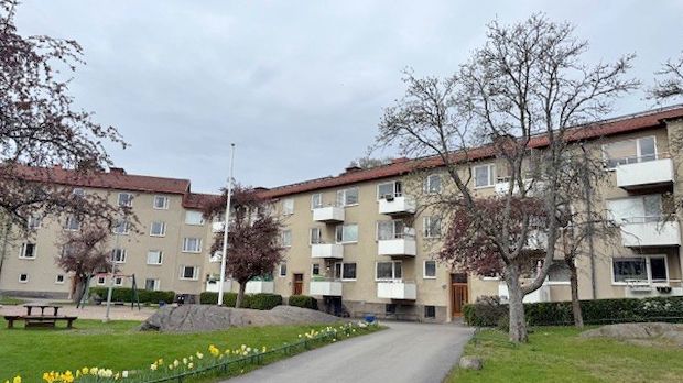 Fastigheten Grönsö 1 på Lysviksgatan i Farsta.