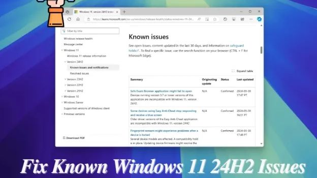 Windows 11 24h2 Probleme beheben