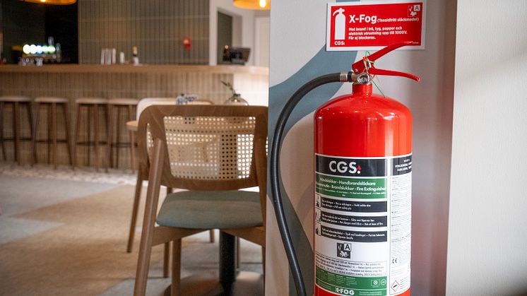 Tensid- och PFAS-fria handsläckaren CGS X-Fog har  nu högsta släckeffekt-klass för A-bränder