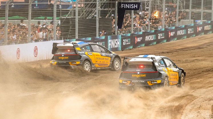 engcon blijft als trotse partner investeren in Rallycross met elektrische voertuigen - de volgende ronde van de World Championship-serie gaat van start in het Belgische Mettet