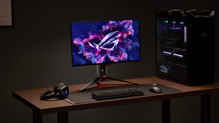 ASUS Republic of Gamers kündigt die Verfügbarkeit der ROG Swift OLED PG27UCWM- und PG32UCWM-Tandem-RGB-OLED-Gaming-Monitore a