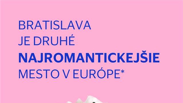 Bratislava je podľa dát spoločnosti Visa druhé najromantickejšie mesto v Európe. Kvetinárstva majú na Valentína  10 krát vyšší počet transakcií ako zvyčajne.