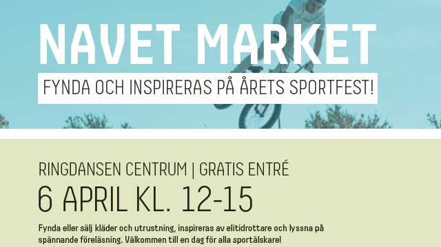 En del av affischen på Navet Market