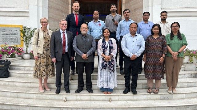 Delegationen från Swedac tillsammans med representanter Bureau of Indian Standards (BIS), Indiens nationella standardiseringsorgan.
