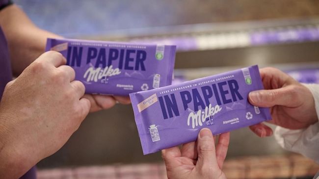 ​​​​​​Limitierte Edition: Milka testet Tafelschokolade in Papier verpackt