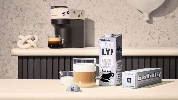 Nespresso & Oatly lanserar kaffekapsel skräddarsydd för havredryck