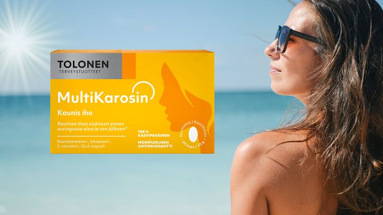 Tolonen MultiKarosin vahvistaa ja suojaa ihoa auringolta.
