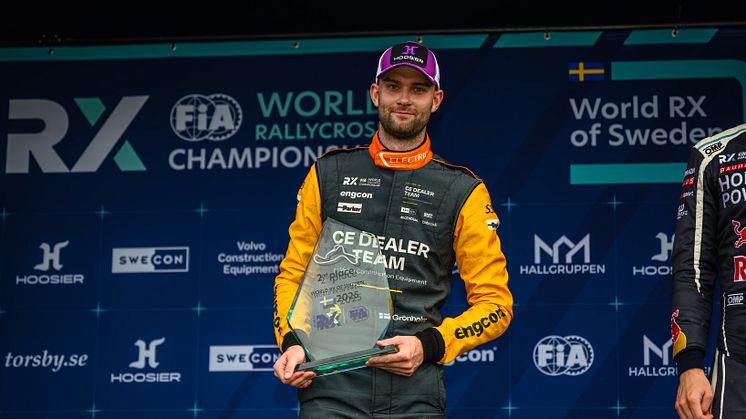CE Dealer Teams Niclas Grönholm säkrade en andraplats i Höljes - World RX of Sweden