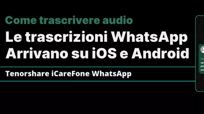 trascrizione degli audio su WhatsApp 