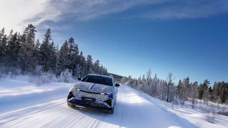 A390 testas i norra Sverige