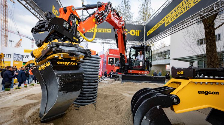 engcon neemt deel aan de Bauma 2025 beurs in München