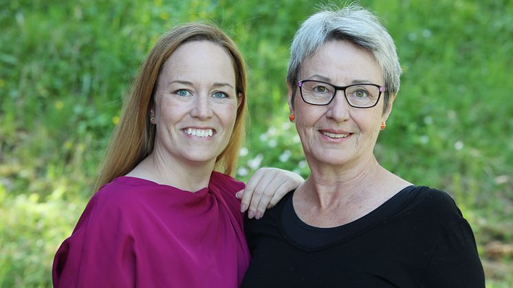 Mikaela Forsell, Marknadsansvarig på Brf Ekonomen och Margareta Hultin, ägare Brf Ekonomen