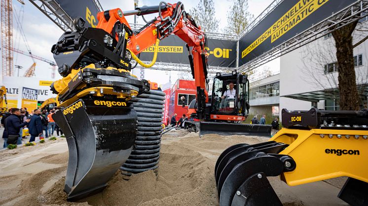 engcon neemt deel aan de Bauma 2025 beurs in München