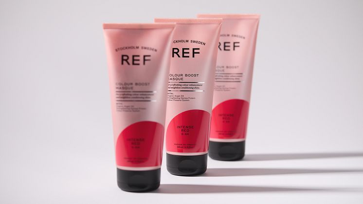 REF Stockholm lanserar Intense Red i succéserien Colour Boost Masque