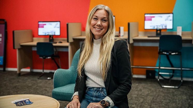 Mimers HR- och sociala hållbarhetschef Jenny Jakobsson delar med sig av sina reflektioner från Jämställdhetsforum i Lund. Foto: Sanna Folgerö