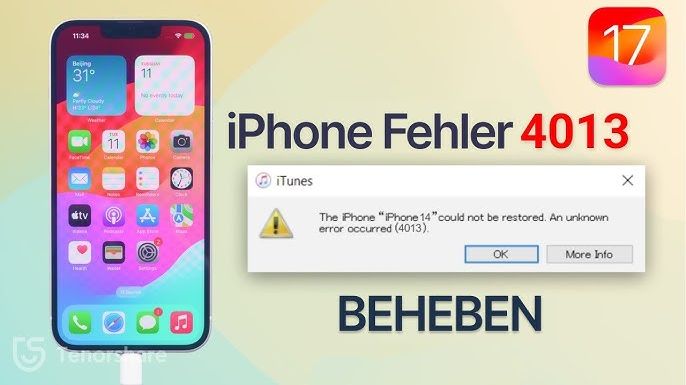 [Gelöscht] Warum iPhone Fehler 4013-so beheben Sie sofort!