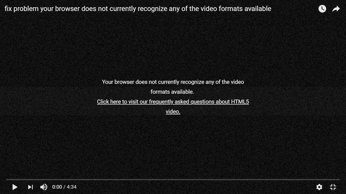 HTML5-Videodatei nicht gefunden