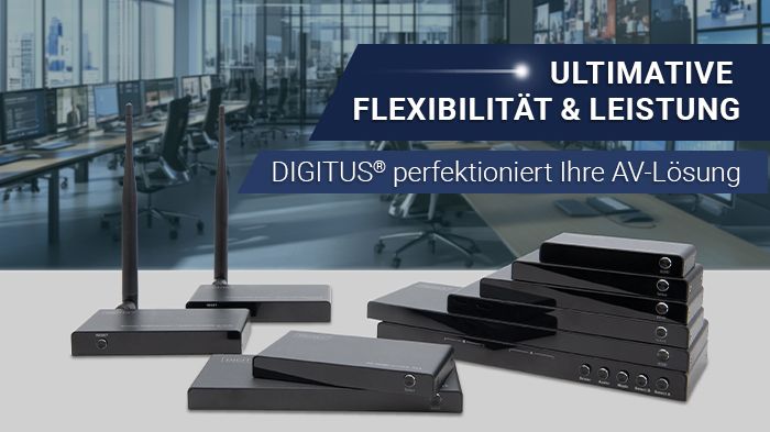 Produktneuigkeiten: Entdecken Sie professionelle AV-Signalverteilung vo  DIGITUS®